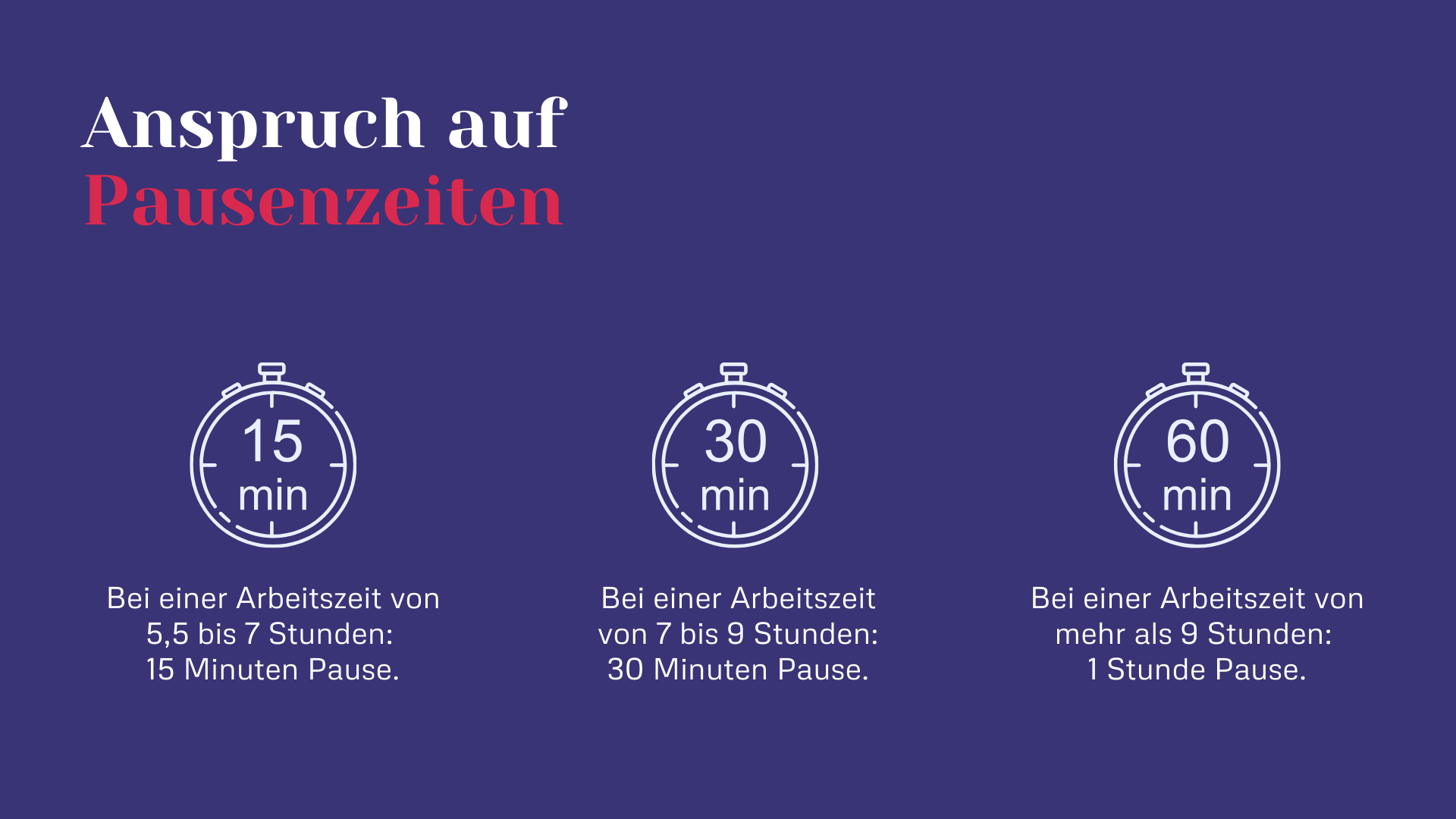 Ruhezeiten in der Schweiz So gestalten Sie die Arbeitszeit